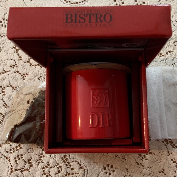 🦩NEW Gourmet Village Bistro Dip Chiller in brick red - Picture 2 of 7